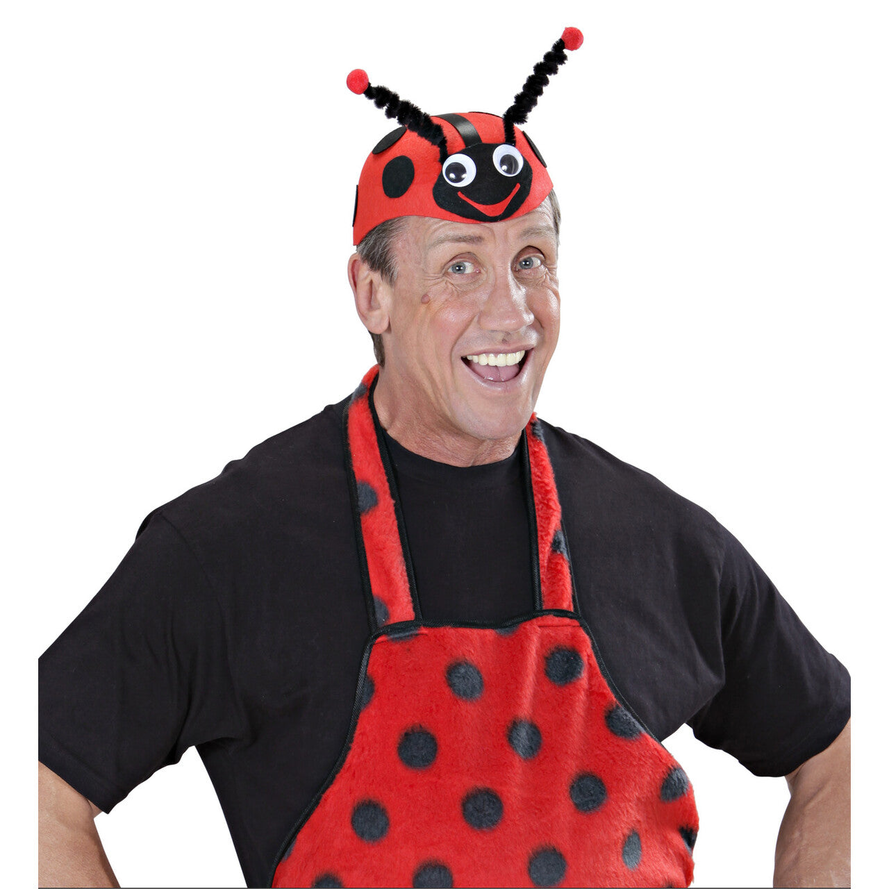 Op deze afbeelding zie je een Accessoires, van het merk Widmann. Lieveheersbeestje Hoed Vilt Met Antennes
