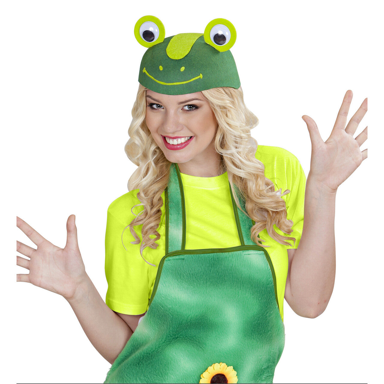Op deze afbeelding zie je een Accessoires, van het merk Widmann. Kikker Hoed Vilt