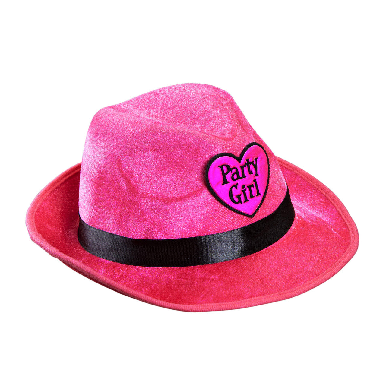 Op deze afbeelding zie je een Accessoires, van het merk Widmann. Fedora Deukhoed Party Girl Roze