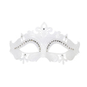 Op deze afbeelding zie je een Accessoires, van het merk Widmann. Oogmasker Venetie Met Glimmende Stenen Wit
