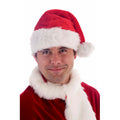 Luxuriöse Samt-Weihnachtsmannmütze