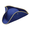 Traditioneller Dreispitz Filzhut Blau