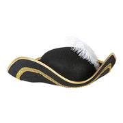 Op deze afbeelding zie je een Accessoires, van het merk Widmann. Traditionele Steek Hoed Met Veren