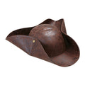 Piraten Dreispitz Lederoptik Braun