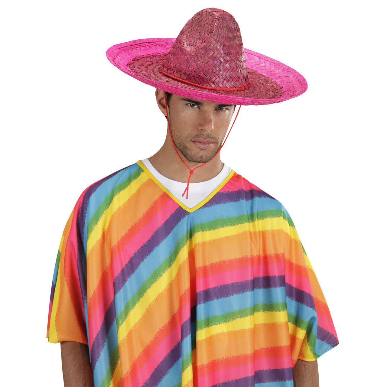 Op deze afbeelding zie je een Accessoires, van het merk Widmann. Sombrero Roze 48 Cm