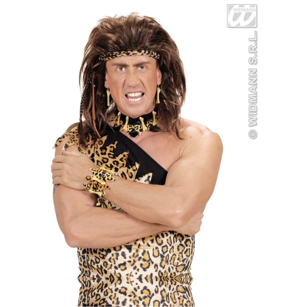 Op deze afbeelding zie je een Accessoires, van het merk Widmann. Prehistorie Botten Oorbellen
