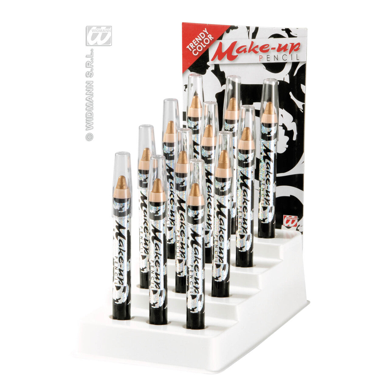 Op deze afbeelding zie je een Accessoires, van het merk Widmann. Make-Up Potlood Goud