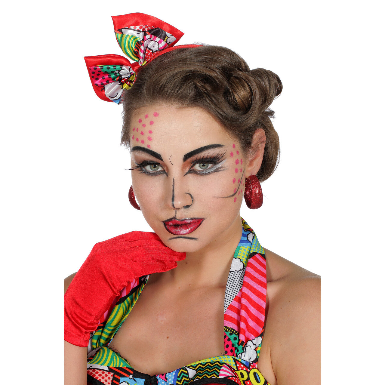 Op deze afbeelding zie je een Accessoires, van het merk Wilbers. Artistieke Haarband Modern Pop Art