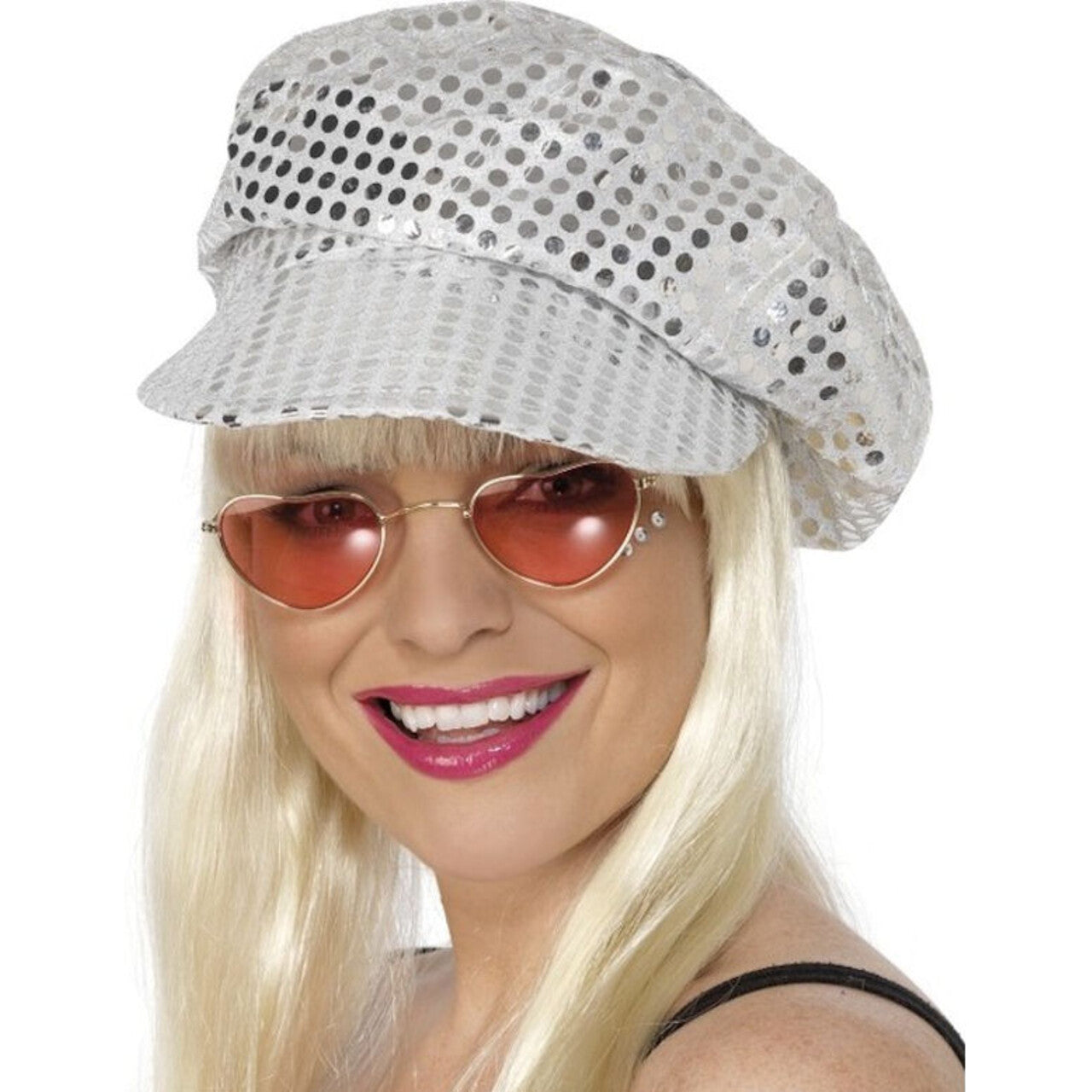 Op deze afbeelding zie je een Accessoires, van het merk Smiffy's. Disco Pet-Zilver