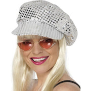 Op deze afbeelding zie je een Accessoires, van het merk Smiffy's. Disco Pet-Zilver