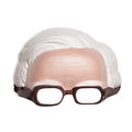 Maske Mit Brille Und Weißem Haar
