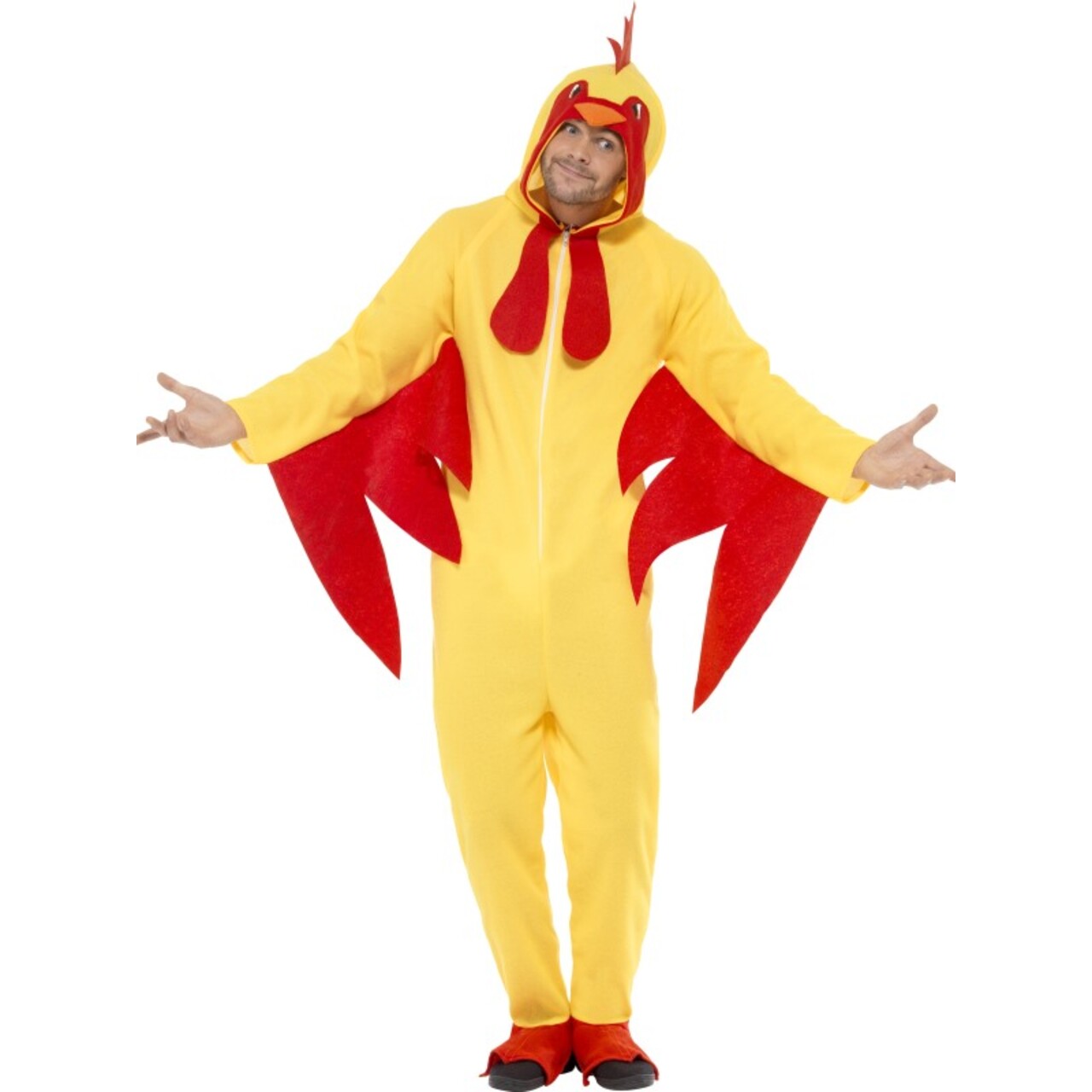 Op deze afbeelding zie je een Kostuums, van het merk Smiffy's. Gekke Kip Kostuum