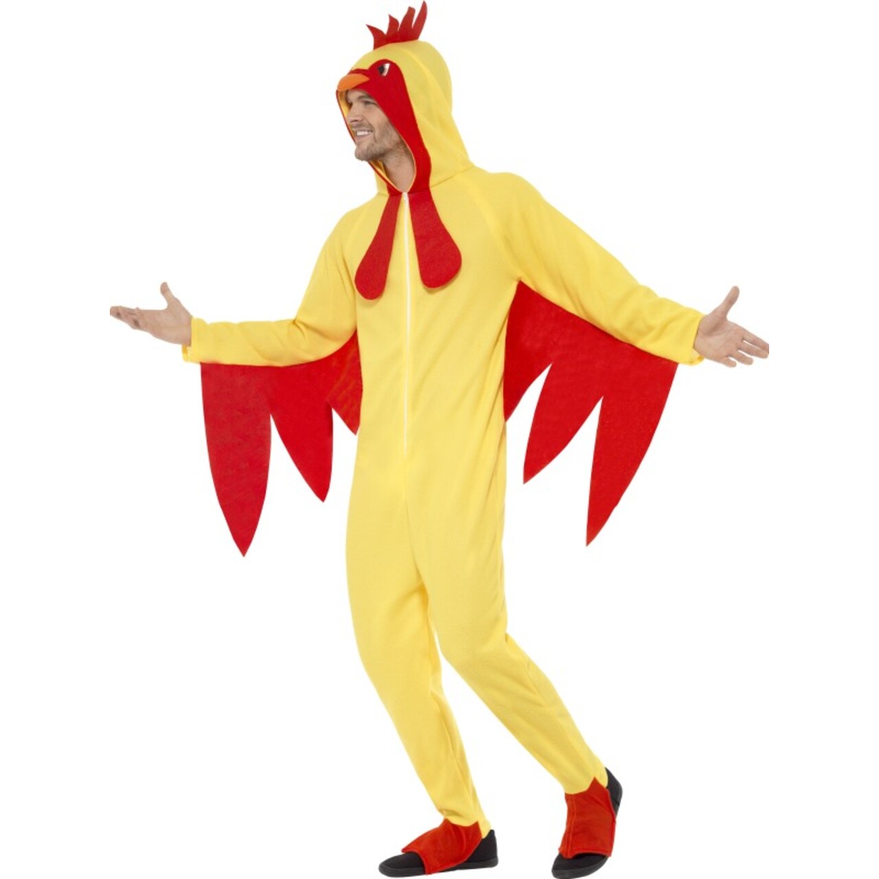 Op deze afbeelding zie je een Kostuums, van het merk Smiffy's. Gekke Kip Kostuum