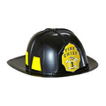 Feuerwehrhelm Schwarz Hartplastik