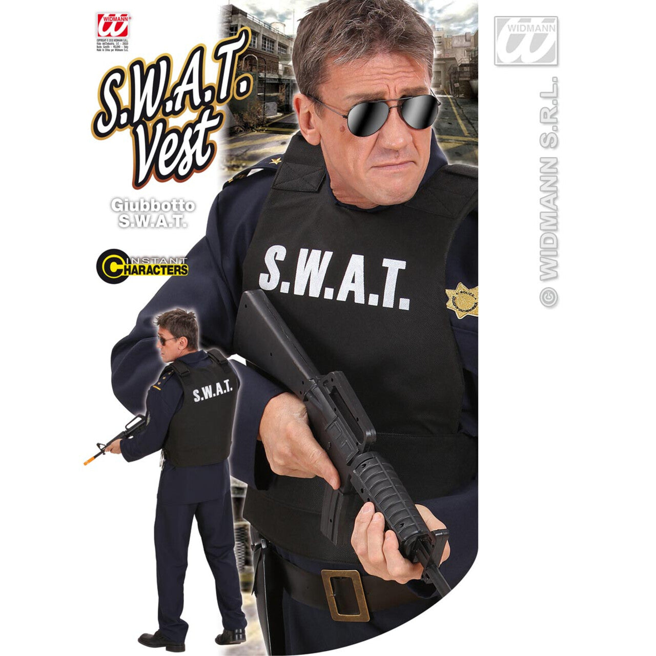 Op deze afbeelding zie je een Accessoires, van het merk Widmann. S.w.a.t. Vest
