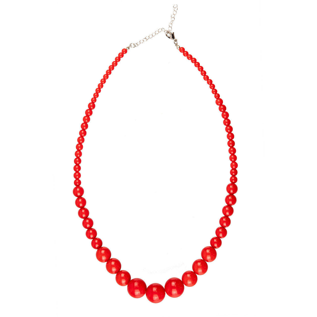 Op deze afbeelding zie je een Accessoires, van het merk Wilbers. Ketting Grote Rode Kralen