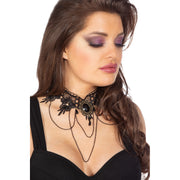 Op deze afbeelding zie je een Accessoires, van het merk Wilbers. Gothic Elegance Ketting Met Kant