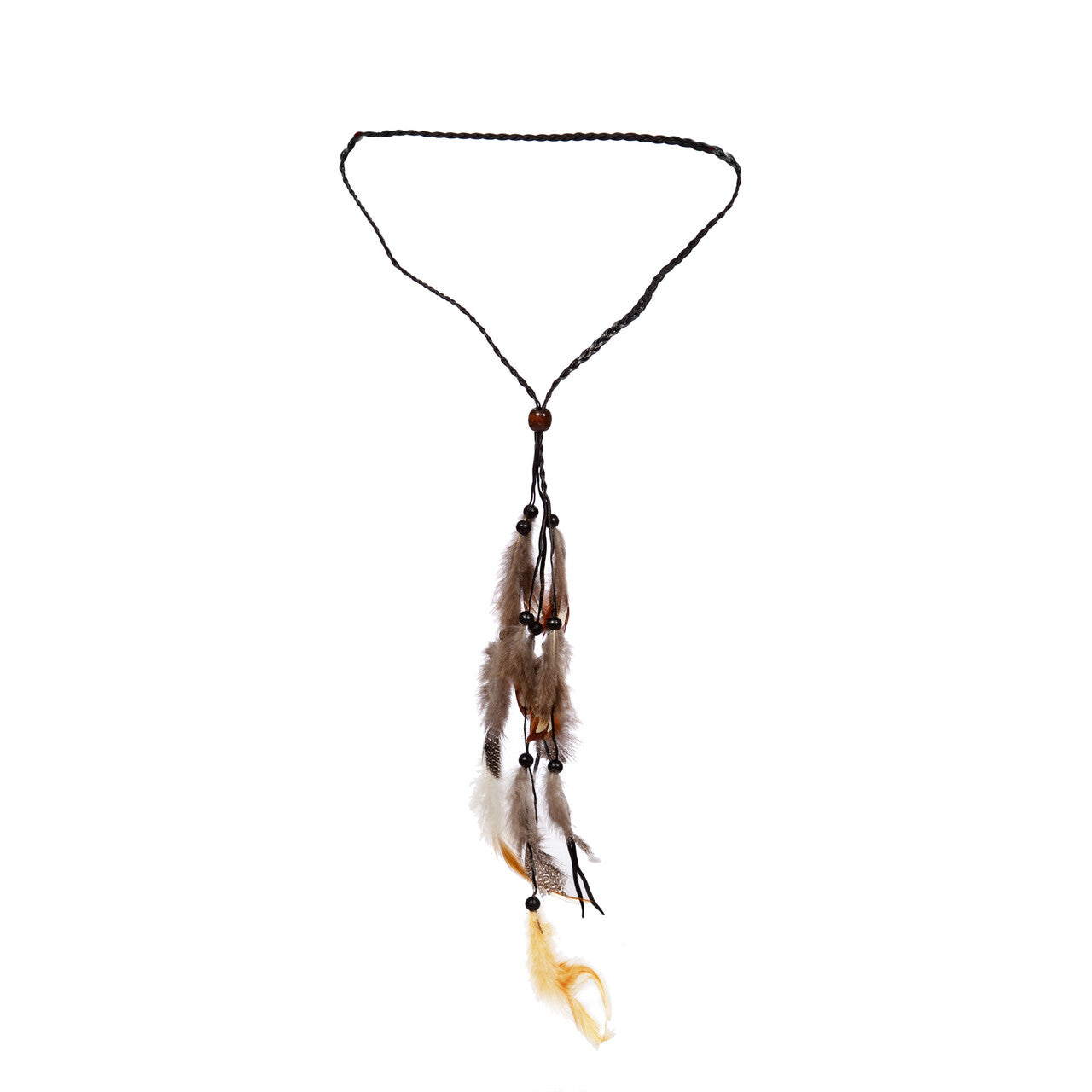 Op deze afbeelding zie je een Accessoires, van het merk Wilbers. Hoofdband Met Veren Indiaan Mooie Nachtegaal