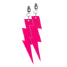 Ohrringe Blitz Neonrosa