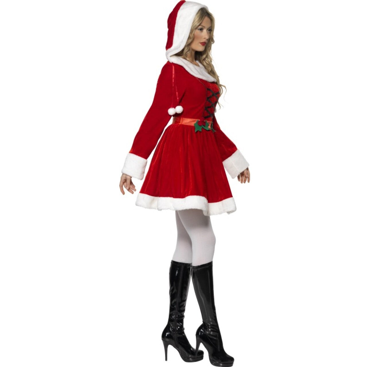 Op deze afbeelding zie je een Kostuums, van het merk Smiffy's. Miss Santa Klassiek Vrouw Kostuum