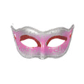 Augenmaske Venedig Silber Rosa