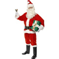 Roter Deluxe Weihnachtsmann Santa Herrenkostüm