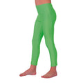 Neon Grüne Disco-Leggings für Kinder Mädchen