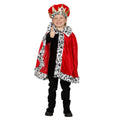 Hermelin-Prinzenumhang Rot Kostüm für Jungen
