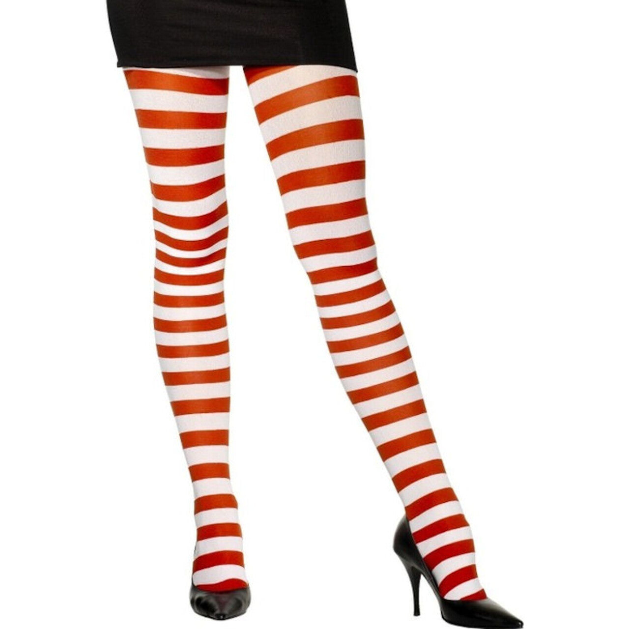 Op deze afbeelding zie je een Accessoires, van het merk Smiffy's. Rood-Wit Gestreepte Panty