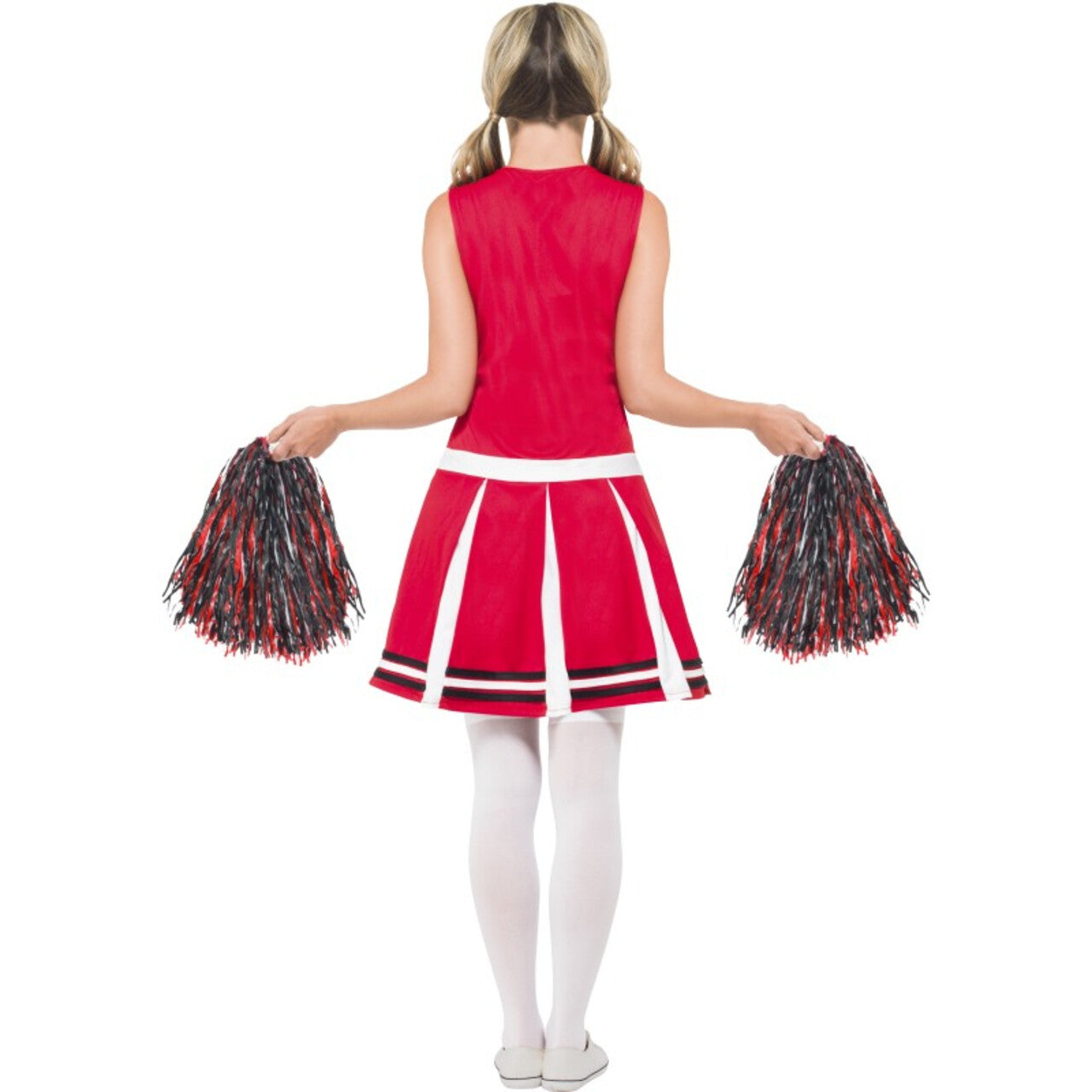Op deze afbeelding zie je een Kostuums, van het merk Smiffy's. Flexibele Cheerleader Vrouw Kostuum