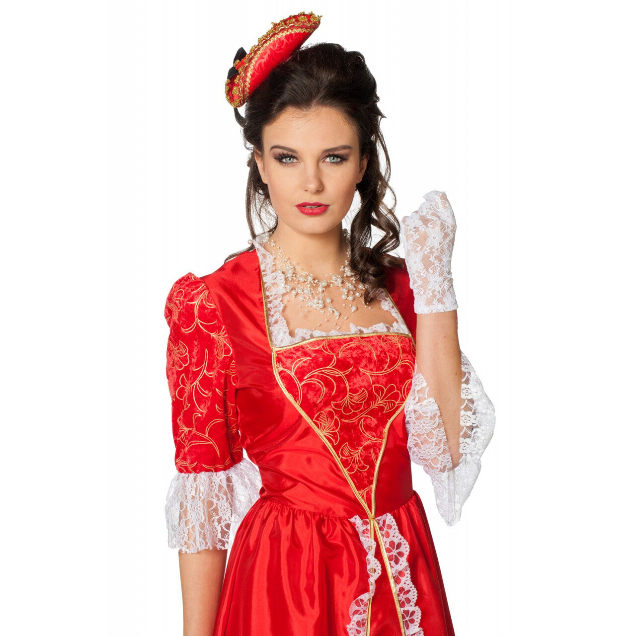 Op deze afbeelding zie je een Kostuums, van het merk Wilbers. Rococo Markiezin Taft Vrouw Kostuum