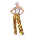 Goldene Vibe Glitzerhose Damen