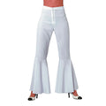 Tanzende Weiße Schlaghose Bi-Stretch Damen