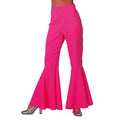 Pinkfarbene Disco-Schlaghose Damen