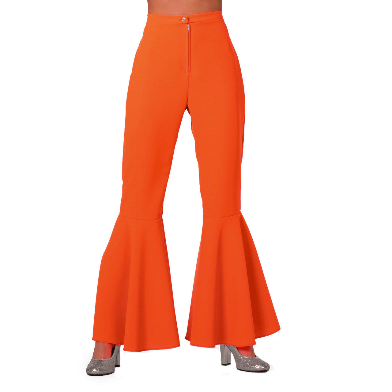 Op deze afbeelding zie je een Kostuums, van het merk Wilbers. Dancing Orange Hippie Broek Vrouw