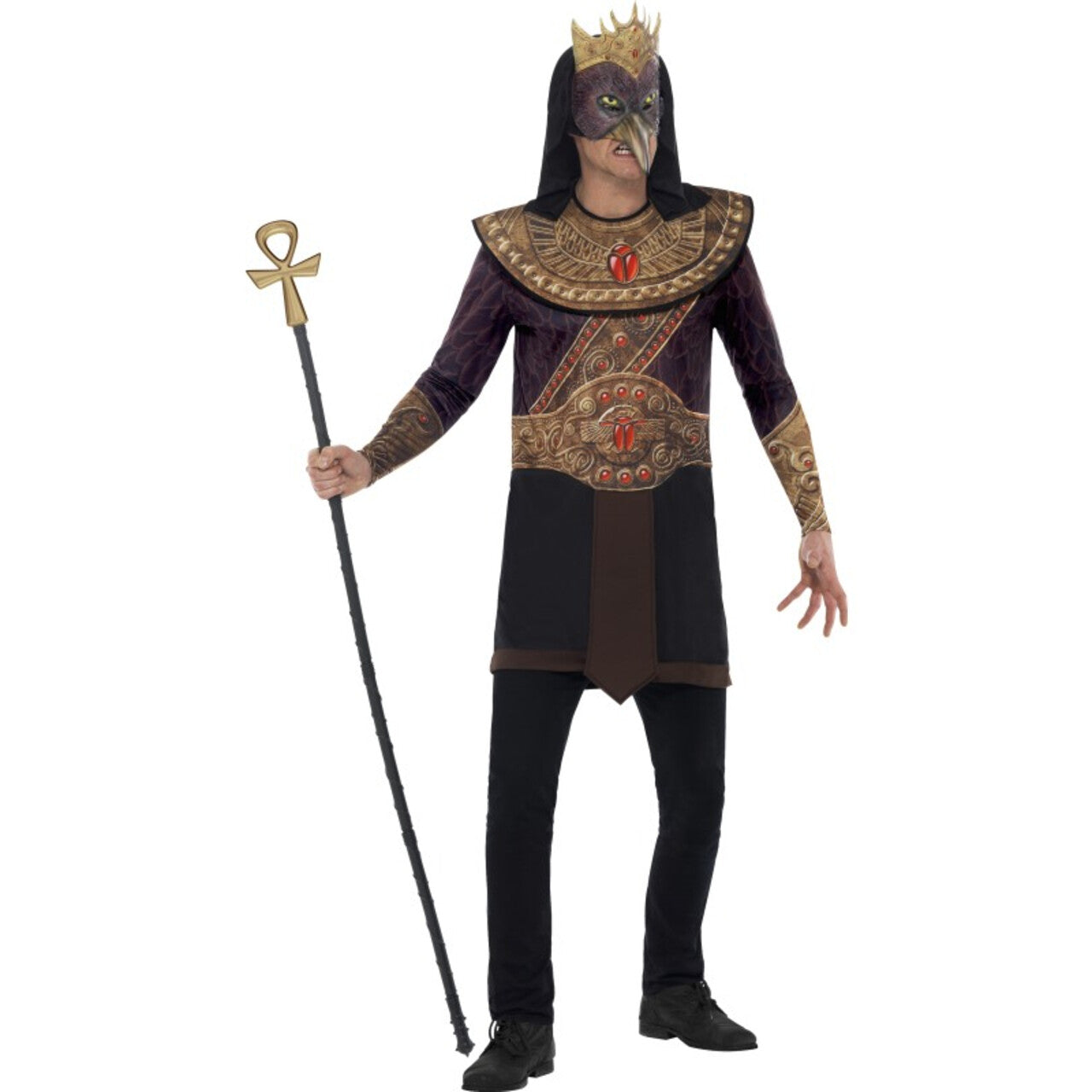 Op deze afbeelding zie je een Kostuums, van het merk Smiffy's. Egyptische Valkengod Horus Man Kostuum