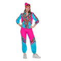 Buntes Retro Skianzug Damenkostüm