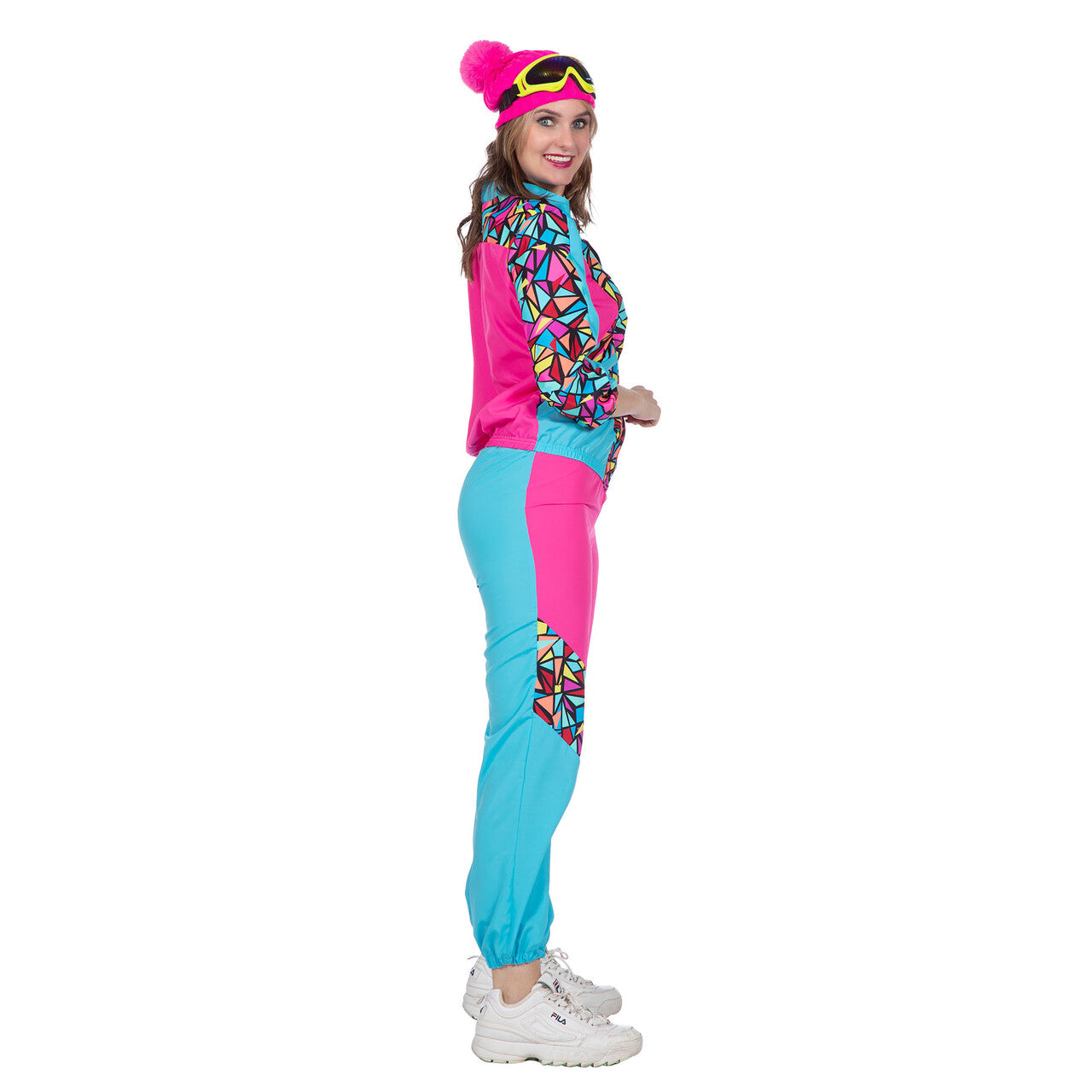 Op deze afbeelding zie je een Kostuums, van het merk Wilbers. Hippiejurkje Psychodelirium Vrouw