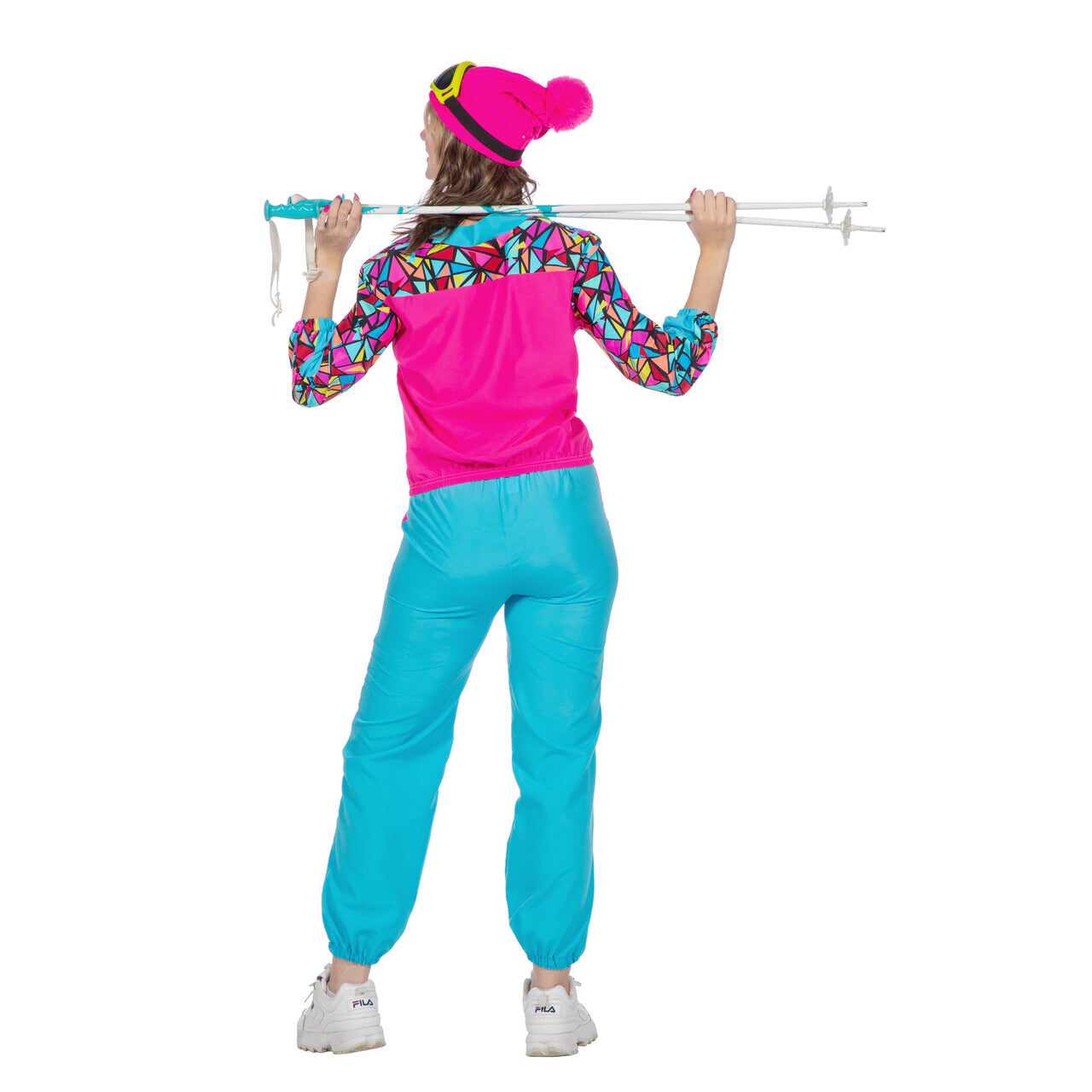 Op deze afbeelding zie je een Kostuums, van het merk Wilbers. Hippiejurkje Psychodelirium Vrouw