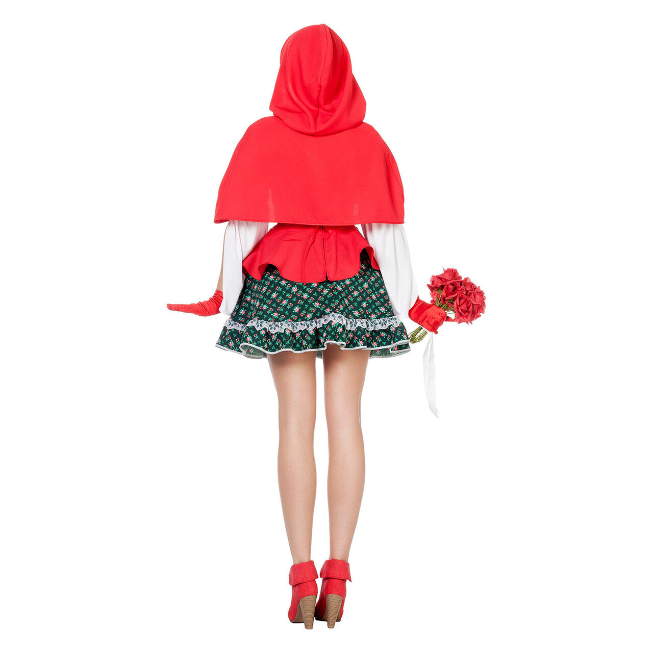 Op deze afbeelding zie je een Kostuums, van het merk Wilbers. Sprookjes Dame Met Rode Cape (Luxe) Vrouw Kostuum