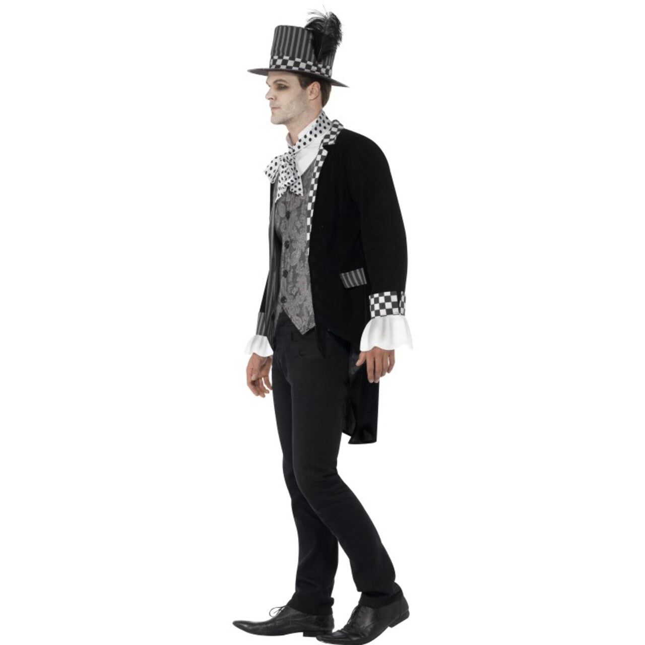 Op deze afbeelding zie je een Kostuums, van het merk Smiffy's. Luxe Dark Hatter Man Kostuum