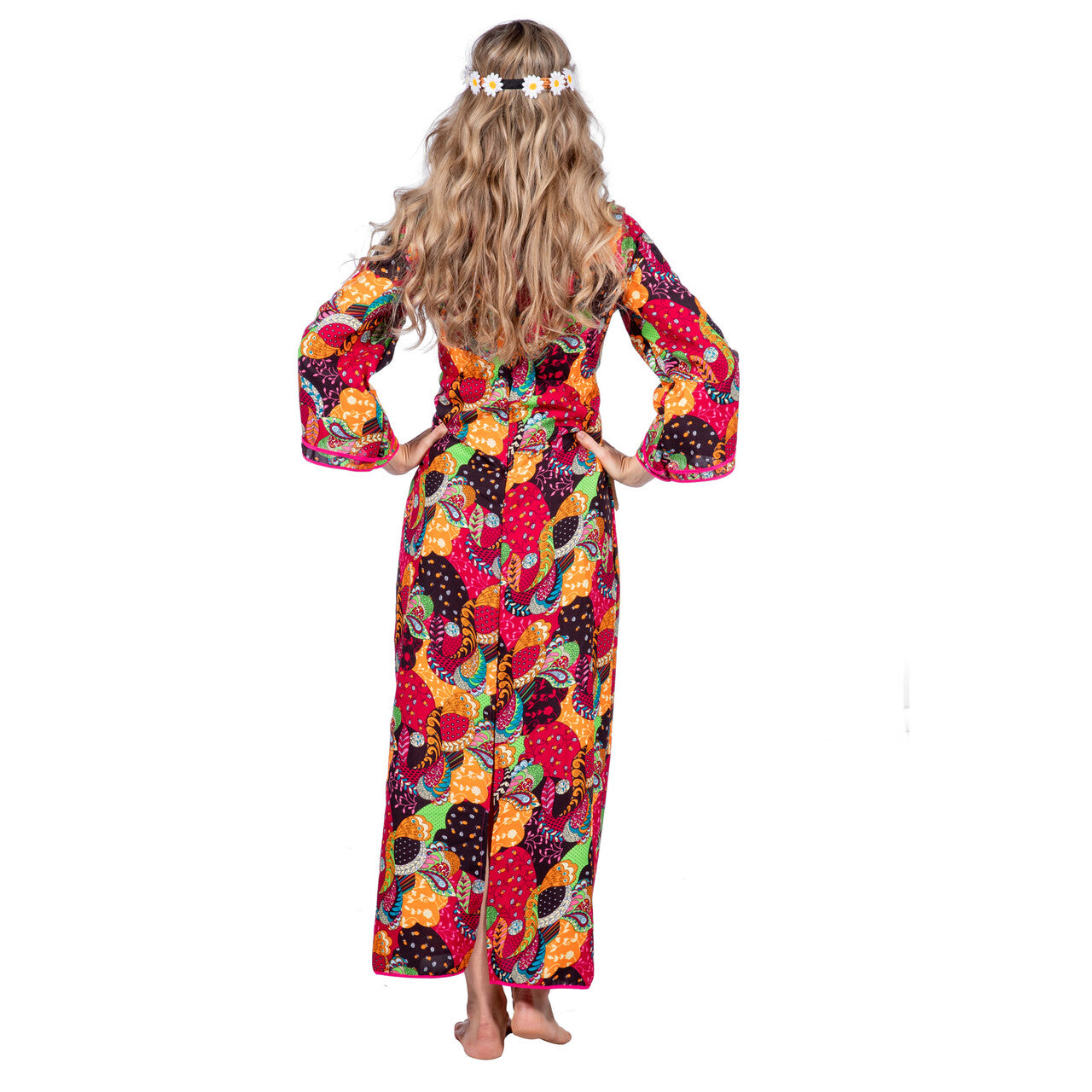 Op deze afbeelding zie je een Kostuums, van het merk Wilbers. Smoking Hippie Lange Jurk Vrouw