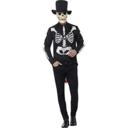 Op deze afbeelding zie je een Kostuums, van het merk Smiffy's. Doodgraver Skeletpak Man Kostuum