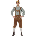 Edle Bayerische Trachten-Lederhose Mit Hemd Hans Herrenkostüm