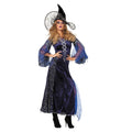 Zwanssilla Wizard Lady Stars Blue Damenkostüm