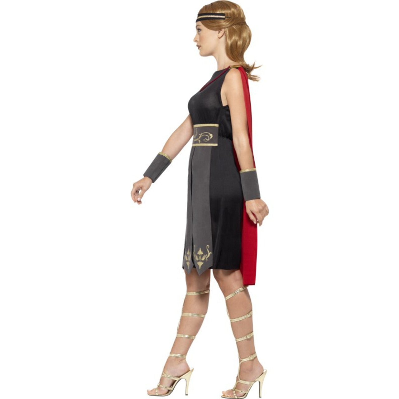 Op deze afbeelding zie je een Kostuums, van het merk Smiffy's. Romeinse Gladiator Emma Vrouw Kostuum