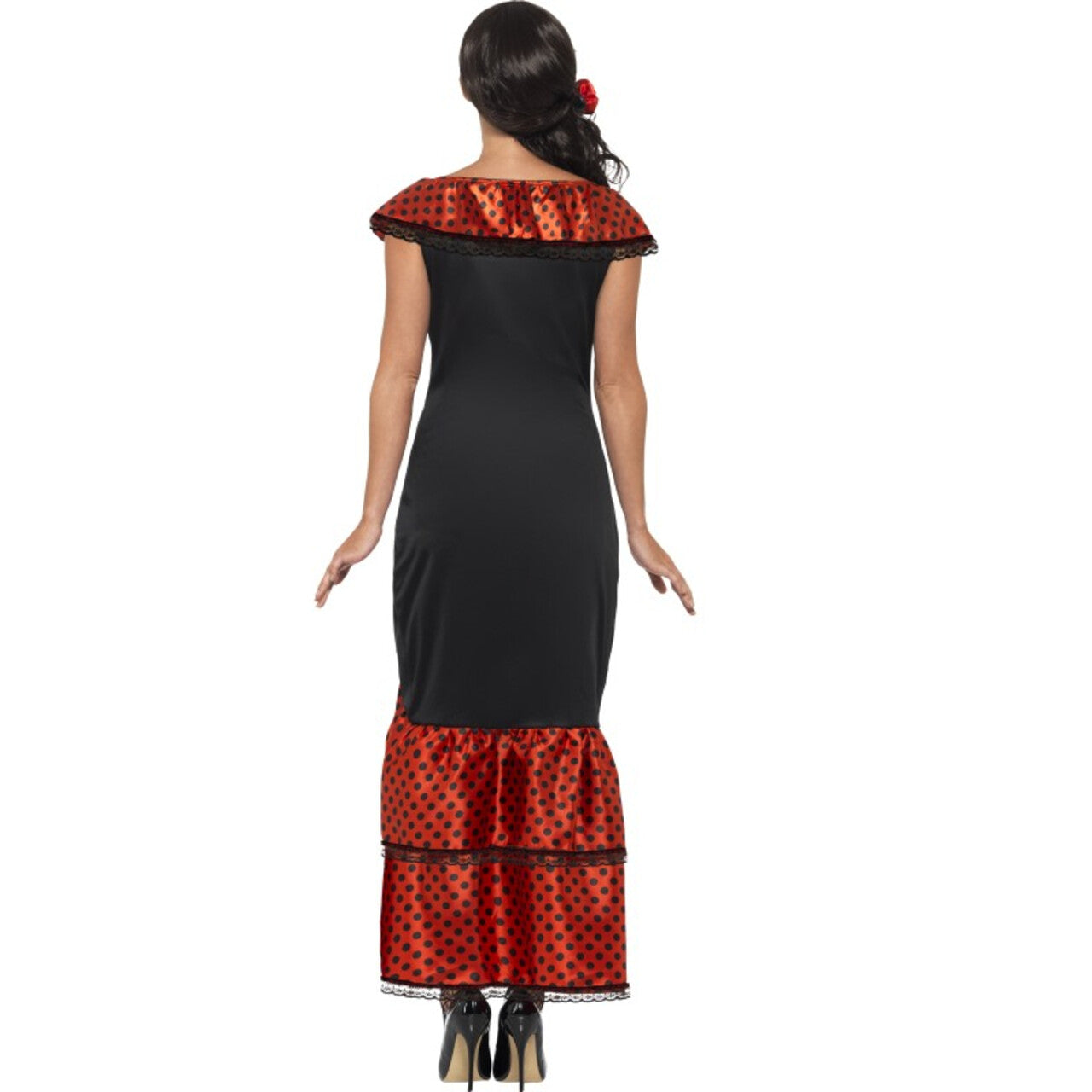 Op deze afbeelding zie je een Kostuums, van het merk Smiffy's. Flamenco Senorita Anna-Maria Vrouw Kostuum