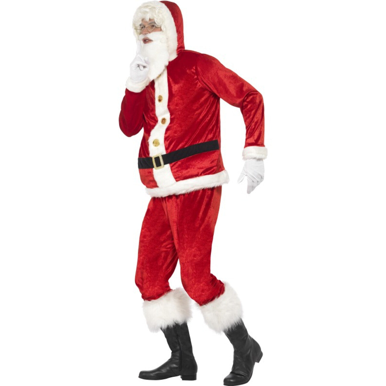 Op deze afbeelding zie je een Kostuums, van het merk Smiffy's. Mooi Kerstman Kostuum