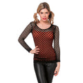 Aufregendes Power -Shirt Langarm Schwarz Damen