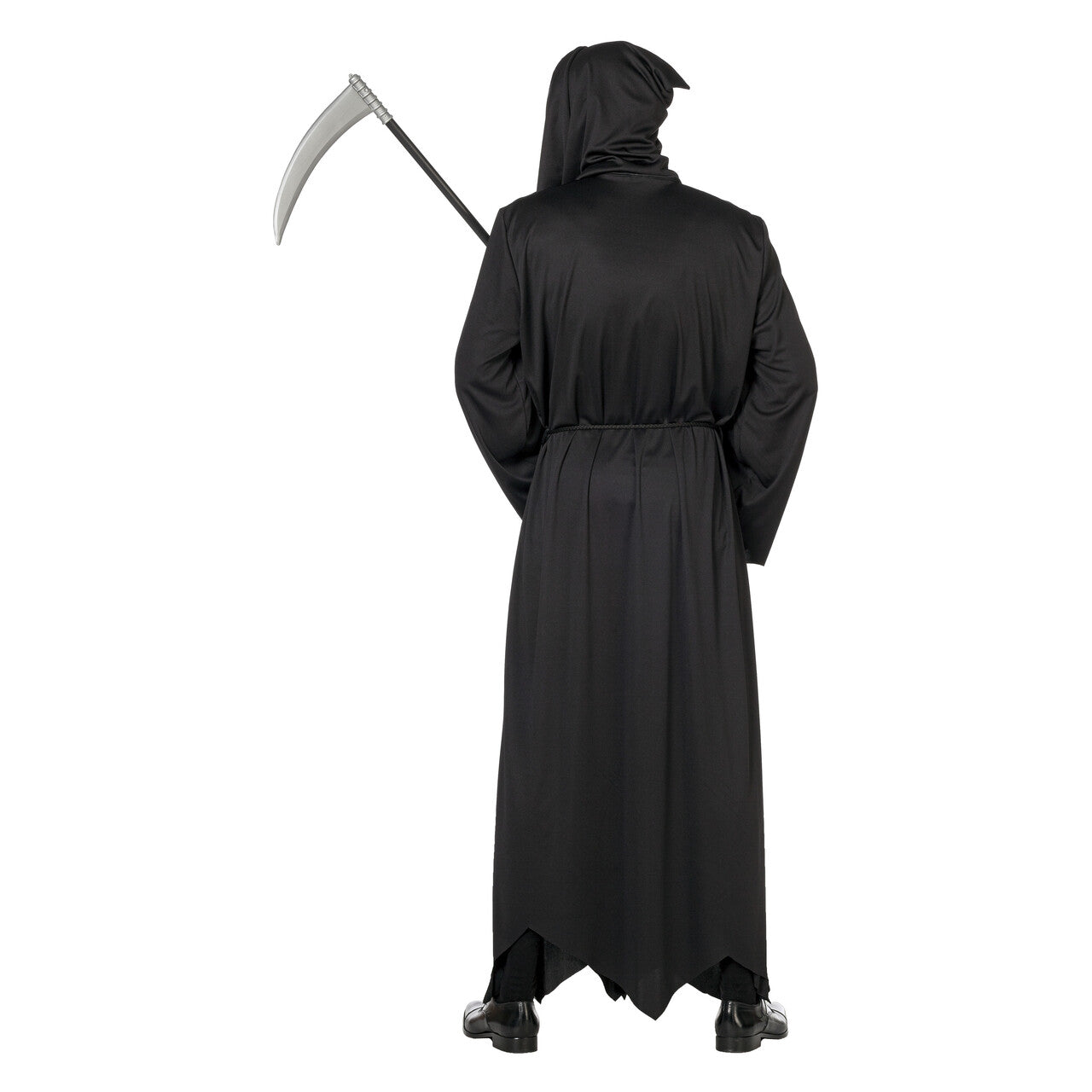 Op deze afbeelding zie je een Kostuums, van het merk Wilbers. Grimmige Zwarte Dood Man Kostuum